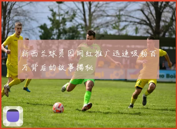 新西兰球员因网红推广迅速吸粉百万背后的故事揭秘